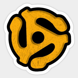 yellow circle gear Sticker